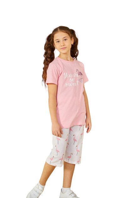 Pink Girl's Pajama Set 801