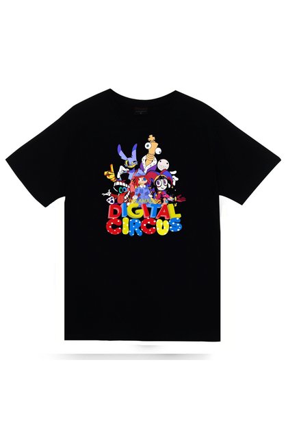 Το Amazing Digital Circus Printed 100% Cotton Unisex Μαύρο T-shirt
