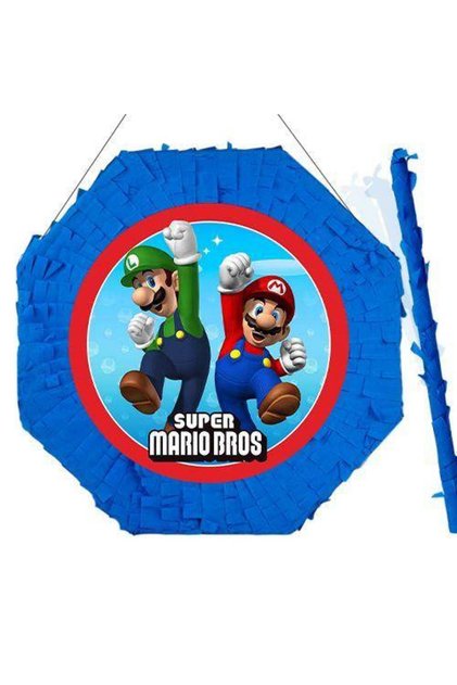 Süper Mario Pinyata 42 Cm + Sopası
