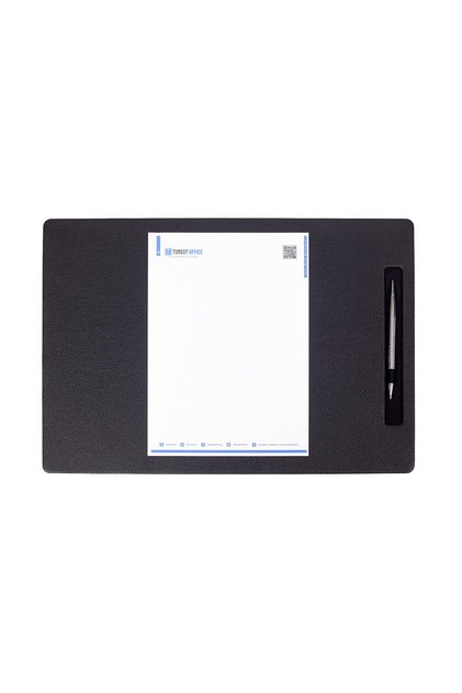Leather Meeting Range Black Vertical Pen Section 49x34cm