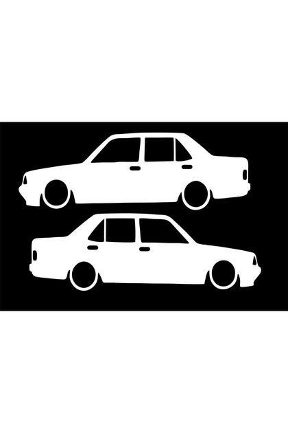 Şahi̇n Tofaş Car Model Car Sticker (15X 5 cm)