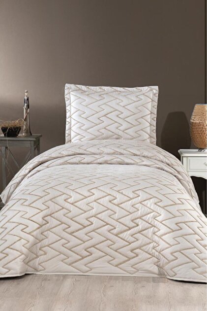 Maria Quilted Single Bedspread 180X240 Beige