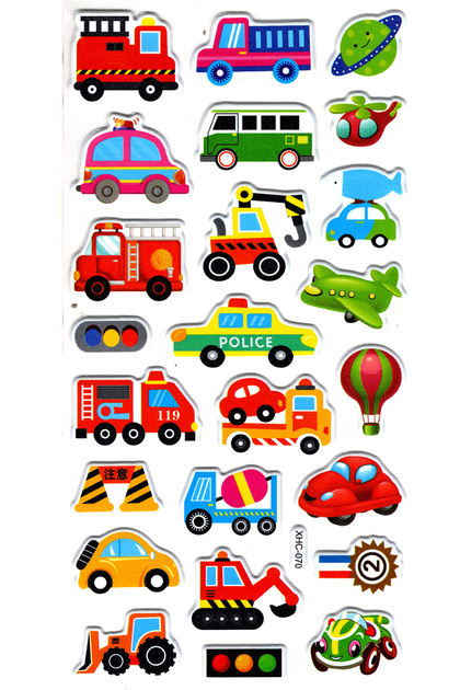 Sticker Embossed Sticker Decal Label (Xhc070)-18X9 Cm- Cute Car