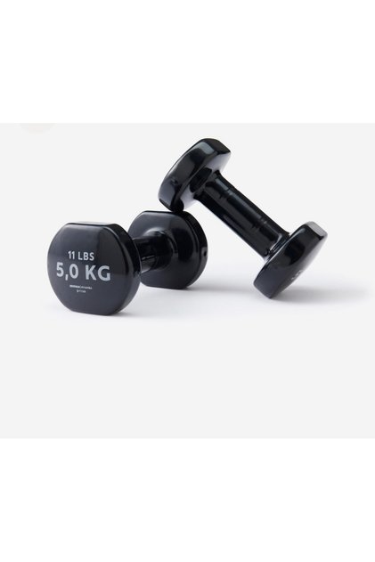 Dambıl - 2 Adet - 5 Kg - Fitness - Siyah