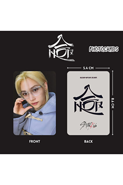 Kpop Dünyasi STRAY KIDS Felix '' Skzhop Hiptape '' Photocards Set
