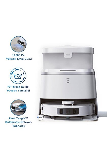 Ecovacs Deebot T30 Pro Omni Çöp Istasyonlu Akıllı Robot Süpürge