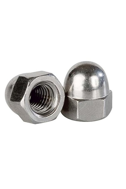 Kör Somun Kaplamalı Metrik 8 mm Beyaz 10'lu Paket