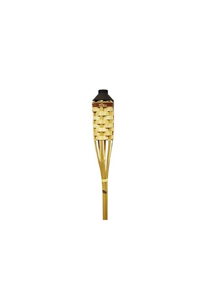 Barbados Bamboo Patio Torch, 57 inch, Treated Weather-Resistant Outdoor Garden Torch, 12 oz Easy Pour Wide-Mouth Canister, Fiberglass Wick and Snuffer, Up to 5 Hours Burn, for Daily Use