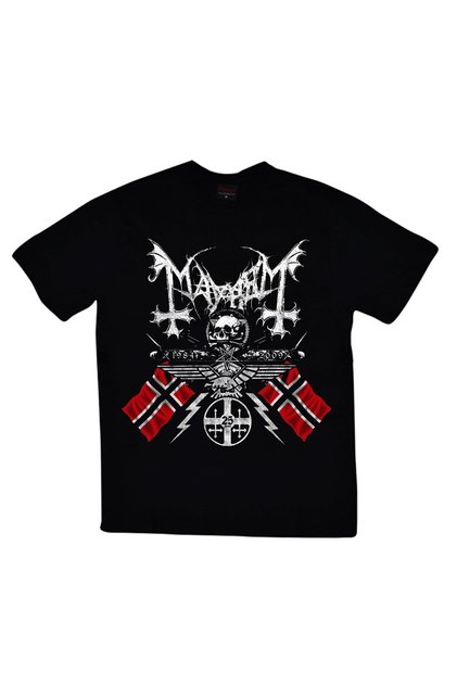 Mayhem Printed Unisex 100% Cotton Black T-Shirt