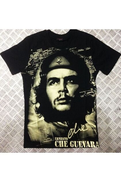 Che Guevara Printed Unisex 100% Cotton Black T-Shirt
