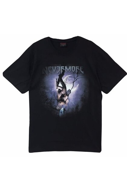 Nevermore Printed Unisex 100% Cotton Black T-Shirt