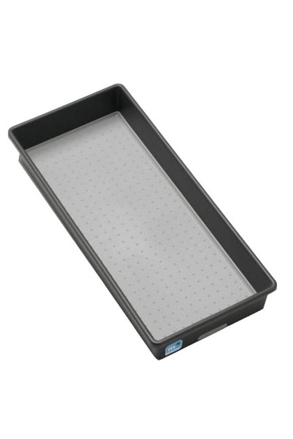 Multipurpose Storage Bin, Granite, BPA-Free Plastic Organizer with Soft-Grip Lining, Non-Slip Rubber Feet and Rounded Corners for Kitchen Drawers, Cabinets, Pantry, Bathroom and Office