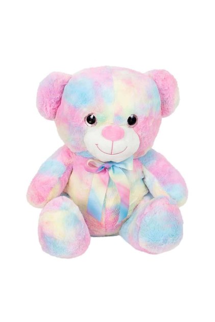 Rainbow Color Plush Bear 45 cm