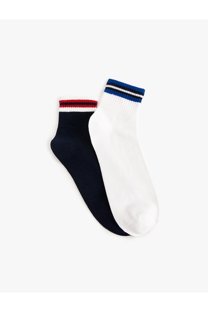 Set of 2 Colorful Tennis Socks