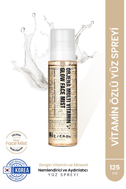 Orjena Multivitamin Glow Face Mist-vitamin Özlü Nemlendirici Yüz