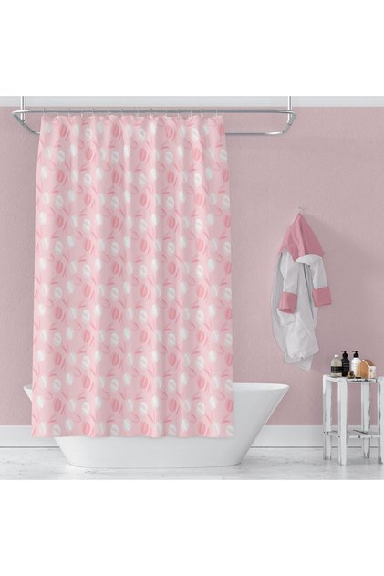 Bathroom Curtain 2X100X200 Double Wing Shower Curtain with Ring Gift Shower Cabin Curtain 2881
