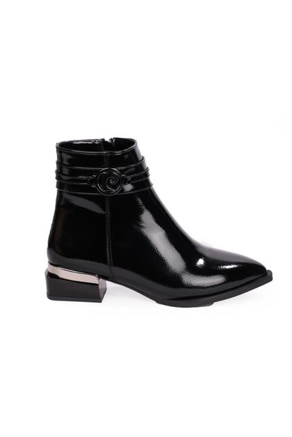 Pc-54007 Women's Square Heel Zippered Boots