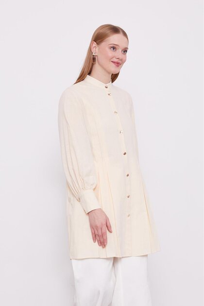Piliseli Melange Shirt Beige