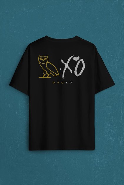 Ovoxo Owl Gang Hip Hop Music Back Front Printed Oversize T-Shirt Unisex T-shirt