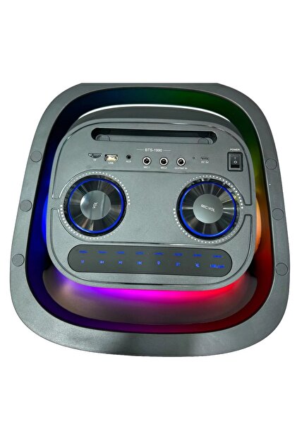 JUNGLEE ÇİFT KABLOSUZ MİKROFONLU BLUETOOTH HOPARLÖR ŞARJLI