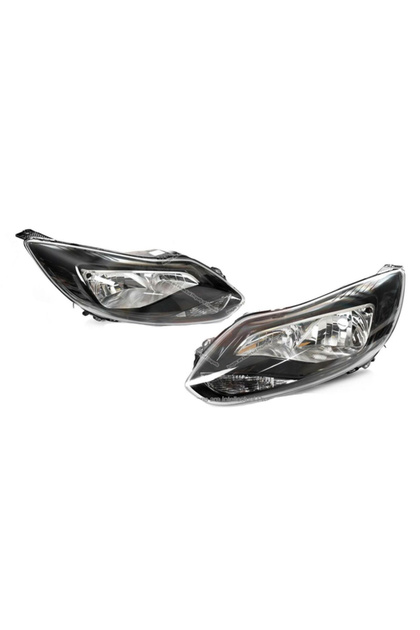 Ford Focus 3 (2012-2014) UYUMLU Siyah Zemin Sağ Sol Takım Far İthal