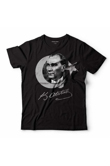 Gazi Mustafa Kemal Atatürk Turkish Flag Children's T-Shirt