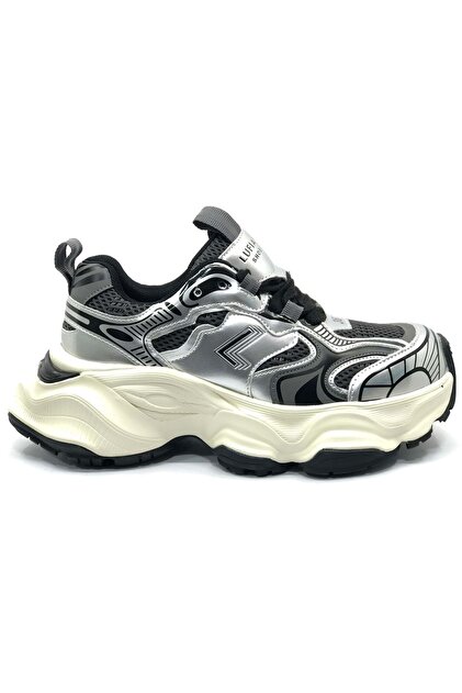 Lufian 122230017 Arıana Sneaker Unisex Deri Spor Ayakkabı GRİ
