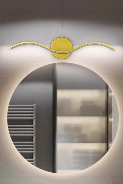Wave Modern Design Antique Color Daylight Led Bathroom - Kitchen - Living Room Led Wall Sconce