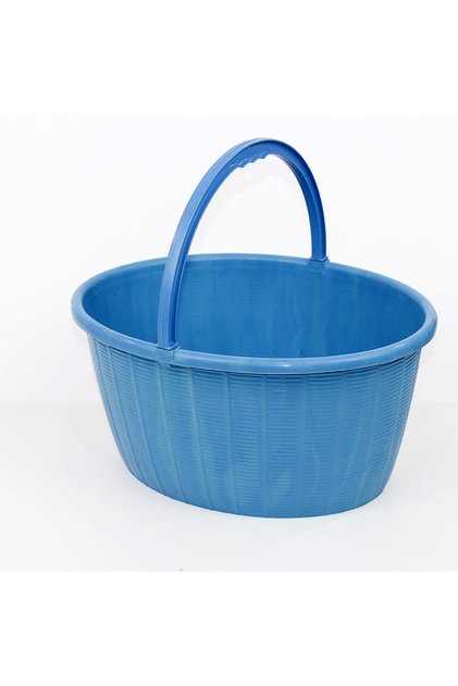30 cm x 38 cm x 33 cm Oval Pazar Sepeti Balkon Sepeti + İp Hediyeli