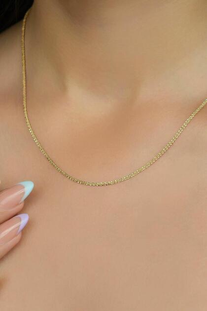 45 cm Gold Steel Chain Necklace