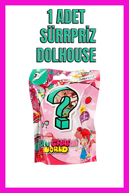 Genel Markalar ( OYUNCAK ) Fun Charm Taşınabilir Dollhouse Sürpriz