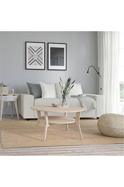 IKEA Zamansız Tasarıma Sahip Jakobsfors Yuvarlak Ahşap Sehpa