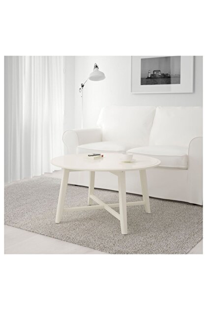 Orta Sehpa, Kayın Ağacı, Yükseklik: 48 cm Çap: 90 cm