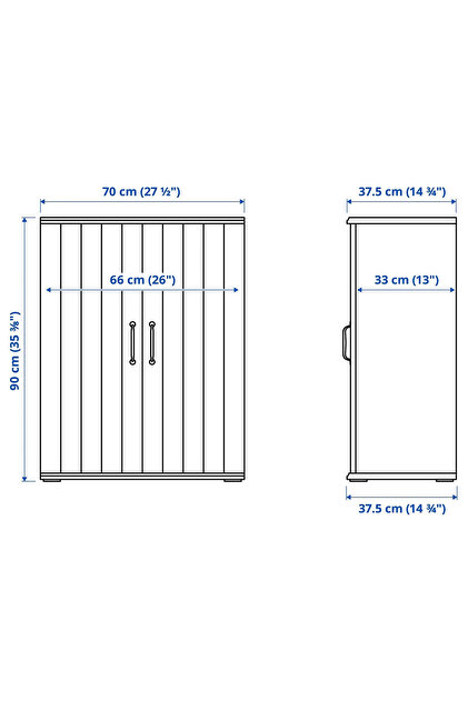IKEA beyaz 70x90 cm kapaklı dolap AKDENİZSHOP - Fiyatı, Yorumları