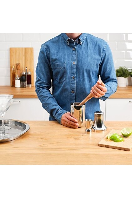 IKEA Bar Kokteyl Seti Paslanmaz Çelik Çalkalayıcı Hacim 600 ml