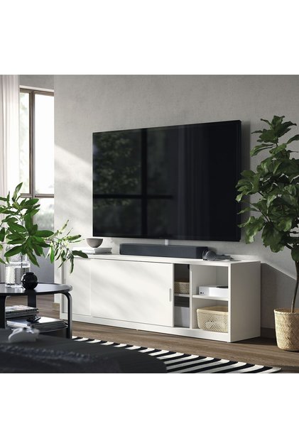 tv sehpası, kırık beyaz, 177x37x56 cm