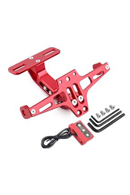 setmoto Katlanabilir Arka Plakalık - Led Işıklı - Cnc Metal