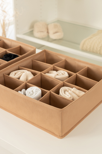 REKHOME Bej Çocuk Odası Dolap Çekmece Içi Çamaşır Çorap