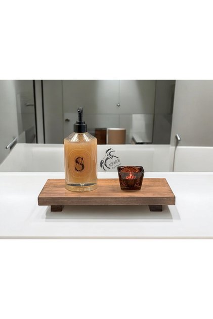 Soap Holder, Wooden Soap Stand, Wooden Stand, Stand for Bathroom Toilet Towel Soap 30 cm