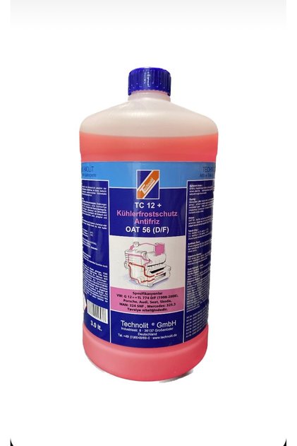 -56 Derece Volkswagen G12 Onaylı Pembe Antifiriz 3 Litre (ORGANİK)