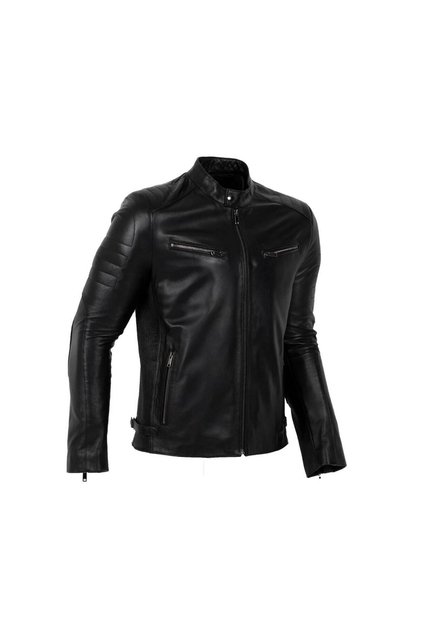 Hakiki Deri Siyah Slim Fit Erkek Ceket Leon