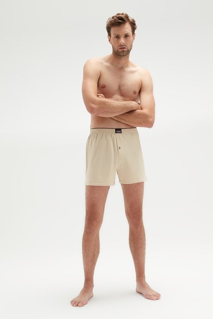 Erdem Ten/Beige Color Combed Cotton Boxer Luxury 1400
