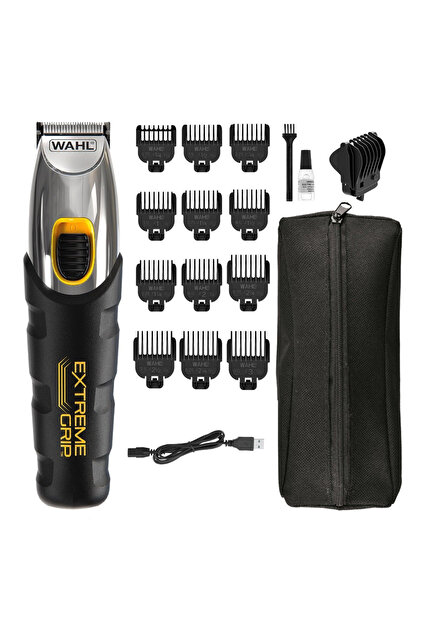 Wahl 9398 Extreme Grip Beard 12 Kılavuz Taraklı Şarjlı Sakal Kesme