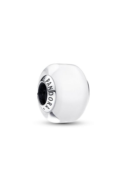 Beyaz Mini Murano Cam Charm