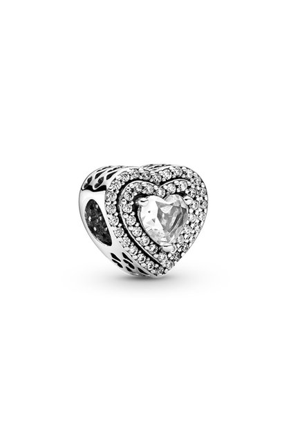 Işıltılı Hizalandırılmış Kalpler Charm