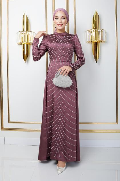 dress rose gold hijab Cream Rose 