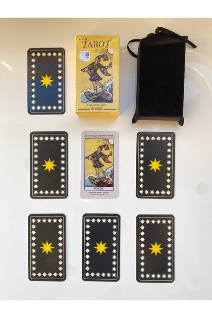 涼*様 激レア　gunda bracelet tarot4 Katina Başlangıç | Rider Waite | Açıklamalı Tarot Destesi | Siyah