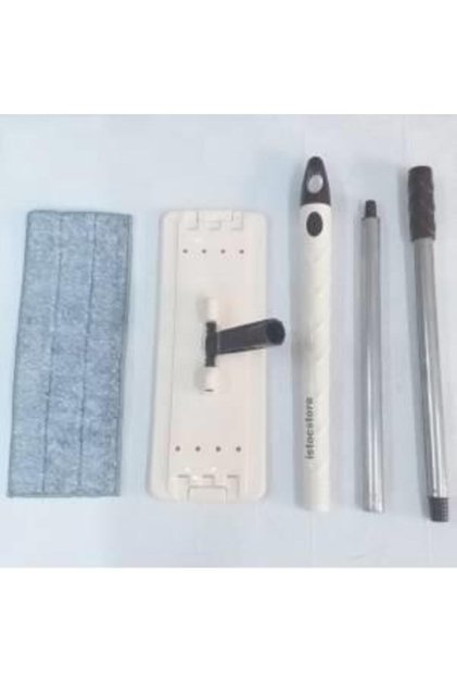 Tablet Mop Yedek Set 105cm Metal Sopa,Cırtlı Plastik Palet+Paspas Microfiber Tüm Tablet Moplara Uyar