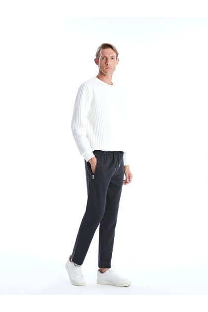 Lcwaikiki Classic Gray Standard Fit Men's Thick Sweatpants