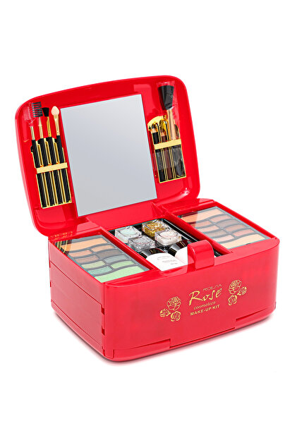 化粧品セット Cosha Beauty Rose Sandık Model Büyük Boy Xxl Makyaj Seti
